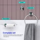 thumbnail image 3 of Juego De Toalleros Juego De Toalleros De Acero Inoxidable Estante De Baño Toallero Cateissary HA026480-04, 3 of 6