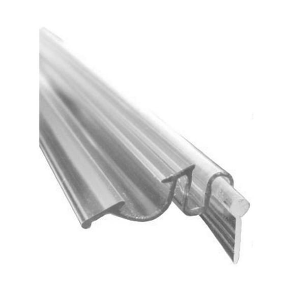 Framed Shower Door Snap-in Replacement Drip Rail with Vinyl Sweep - 36 in Long