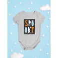 thumbnail image 3 of Spooky. Grunde Style Banner Bodysuit Infant -Image by Shutterstock,  Newborn, 3 of 4
