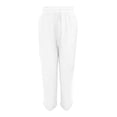 thumbnail image 4 of Girls Summer Elastic Waist Long Pants Casual Solid Trousers for Kids Breathable Lightweight Everyday Wear7 15Years Girls Striped Leggings Young Girls Clothes Girl Leggings Softball Youth Pants Girl, 4 of 9