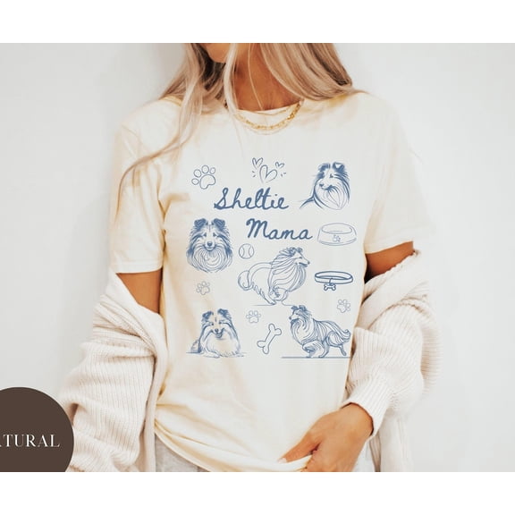 Sheltie Mama TShirt, Dog Mom , Shetland Sheepdog Tee, Dog Lover Shirt, Cute Sheltie , Sheltie Mom, Rescue Herding Dogs All Size S-5Xl