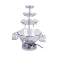 thumbnail image 1 of 3 Tier Party Fountain with 5 Reusable Cups Decor for Birthday Champagne Gloria fuente de fiesta, 1 of 9