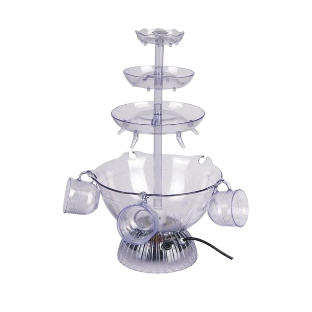 3 Tier Party Fountain with 5 Reusable Cups Decor for Birthday Champagne Gloria fuente de fiesta