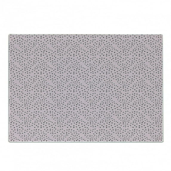 Heart Cutting Board, Valentine's Days Theme Romance Pattern in Simplistic Style Rhythmic, Decorative Tempered Glass Cutting and Serving Board, in 3 Sizes, by Ambesonne