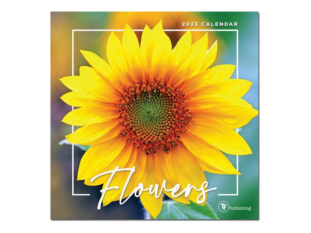 TF Publishing - Calendar - wall mount - 2023 - flowers - month to view - mini - 7.01 in x 7.01 in - dated