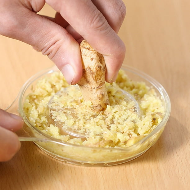 Tazón multifuncional para puré de ajo, tazón para puré de jengibre, tazón para moler ajo, raspador de ajo, molinillo de leche de cocina, molinillo de jengibre, molinillo de puré de jengibre