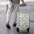thumbnail image 3 of Cartoon Tractors Santa Hats White Pattern Luggage Cover Fashion Suitcase Cover Baggage Covers Fit 25-28 Inch Luggage (Go Travel), 3 of 5