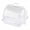 White, variant on Pxyqht Flip Top Bread Storage Box,Durable Plastic Cake Storage Container,Clear Kitchen Organizer for Fresh Baked Goods,Ideal for Bread, Cakes, and Pastries