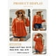 thumbnail image 3 of Blusa Eytino para mujer, talla grande, de chifón floral, cuello en V, roja 4X, 3 of 9