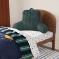 thumbnail image 2 of Mainstays Kids Ribbed Corduroy Plush Backrest Pillow, Dark Green, 33" x 13" x 25", 2 of 5