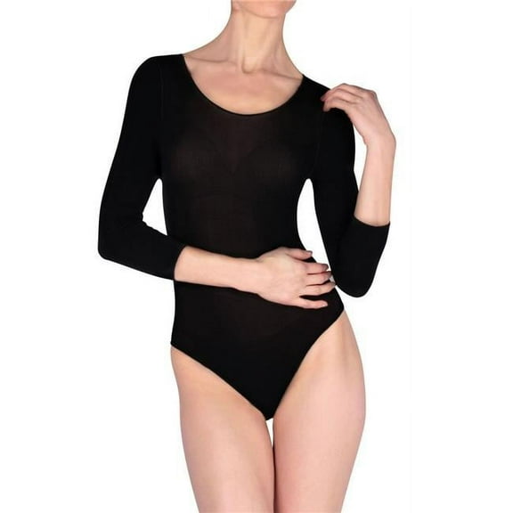Natori Women's Opaque 90 Denier Body Suit - Womens - Female, Small, Black