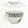 thumbnail image 3 of PYAN-Black & White Jumbo Christmas Mug - 20oz Porcelain Oversized Cup with Handle Featuring Holiday Tree Motif, Microwave & Dishwasher Safe - Seasonal Ceramic Mug for Gifting & Hosting, 3 of 3