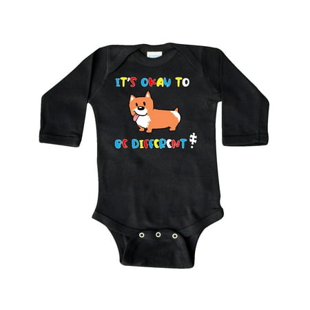 

Inktastic Autism Awareness It s Okay to be Different! Silly Dog Gift Baby Boy or Baby Girl Long Sleeve Bodysuit