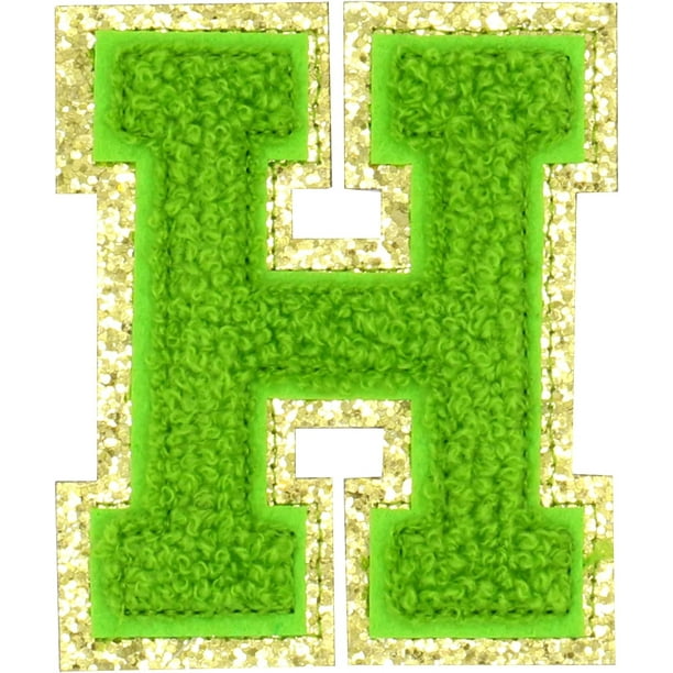 English Letter H Iron On Repair Patches Alphabet Sewing Appliques ...