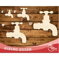thumbnail image 3 of Unfinished Wood Water Faucet Shape | DIY Craft Cutout 18" / 1/8", 3 of 3