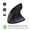 2.4G+BT Dual Mode, variant on Wireless Vertical Mouse, 2.4G Wireless Ergonomic Optical Mouse with 3 Adjustable 800/1200 /1600 DPI, More Suitable for Big Hands,Wired style-black