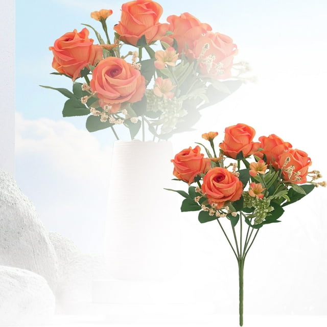 Bouquet de Fleurs Réaliste pour Maison Arrangements Floraux Faux Réalistes pour Salon Mariage et