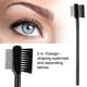 thumbnail image 4 of Peine de Acero inoxidable, Cepillo de Pestañas, Agarre Fácil y Fácil de Agarre para Chicas Caseras Maquillador de Belleza Tienda de Belleza, 4 of 7