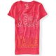 thumbnail image 1 of Aeropostale - Camiseta gráfica para mujer con pintura de hojaldre apilada, rosa, mediana Aeropostale Camiseta gráfica, 1 of 1