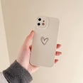 thumbnail image 5 of for iPhone 13 Pro Max Case(2021 6.7"),Side&Back Cute Plated Love Heart with Anti-Fall Lens Cameras Cover Protection Soft TPU Shockproof Anti-Fingerprint Phone Cases for Women Girls Men,White, 5 of 14