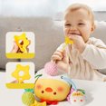 thumbnail image 6 of Kids Toy Gifts QTOCIO Puzzle Early Education Pulling Rope Pulling Soothing Doll Bed Bells Handcart Baby Cart Ringing Pendant For 0-3 Year Old Baby, 6 of 9