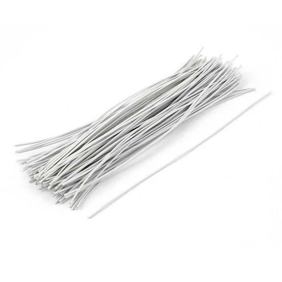100pcs Candy Bag Package Flat Twist Ties 200mm Long White