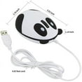 thumbnail image 2 of Panda-shaped Wired Mouse Super Cute Animal Series Cartoon Mini Portable Travel Novelty Small Wired Mouse, 2 of 8