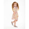 thumbnail image 5 of Disney Toddler Girls Mickey Mouse Floral Print Retro Dress, Sizes 2 Toddler-18 Months, 5 of 11