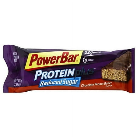 PowerBar Protein Plus Chocolate Peanut Butter Bar, 2.46 oz (Pack of 12)