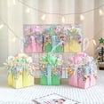 thumbnail image 5 of 3 piezas/caja de decoración navideña, macarrones, cupcakes, pastel, caja de regalo navideña, adornos para árbol de Navidad, caja colgante, decoración de Año Nuevo de Noel, 5 of 5