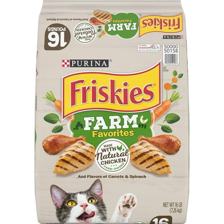 UPC: 0050000501588 | Friskies Chicken & Carrot & Spinach Dry Cat Food  16 lb Bag