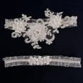 thumbnail image 3 of Liguero de encaje para boda, 2 uds., liguero Floral para pierna nupcial, conjunto para fiesta 55 cm a 70 cm jinwen Liga de encaje, 3 of 6