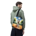 thumbnail image 3 of Happy Father's Day Cairn Terrier Playing Basketball with Best Dad Jersey All Over Print 3D Canvas Tote Bag Cairns Dog Lover Reusable Handbag - 13006, 3 of 5