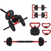 Adjustable Dumbbells,20/30/40/60/80lbs Free Weight Set with Connector, 4 in1 Dumbbells Set Used as Barbell/Kettlebells/Push up Stand, Fitness Workout Equipment for Home Gym for Youth,Women/Men
