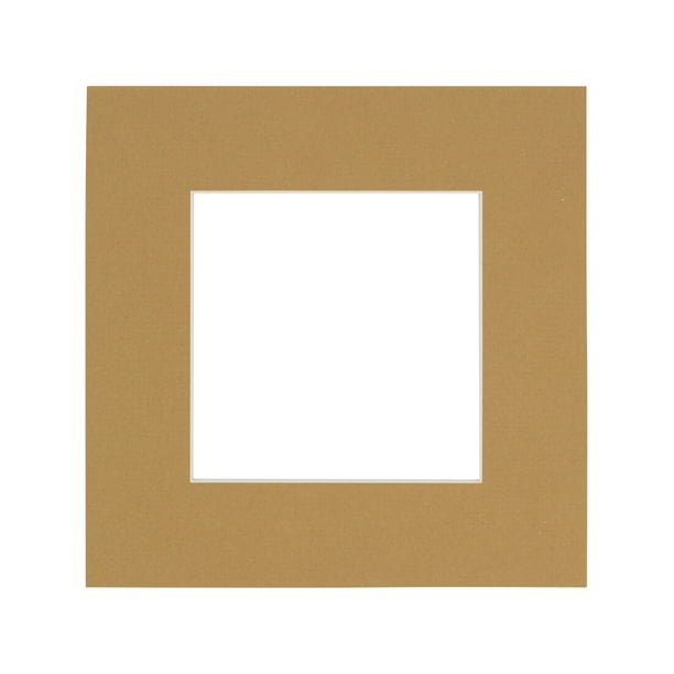 Rattan Acid Free 20x20 Picture Frame Mats with White Core Bevel Cut for