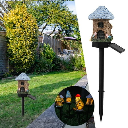

Home & Kitchen Gadgets Solar Powered Small House Lights Resin Lights New Courtyard Lights Tree Lights Cartoon House Lights Lights And Floor Mounted Lights