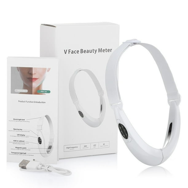 Pisexur Belleza Maquillaje Dispositivo facial de microcorriente con luz roja y azul para rejuvenecimiento y belleza de la piel, dispositivo de lifting facial vibratorio.para mujeres y hombres