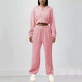 thumbnail image 2 of Sevevn Womens Full Zip-Up Hoodie Tracksuit Set Long Sleeve Casual Jogging Suits Workout Gym 2 Piece Outfits with Pockets, 2 of 6