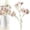 Pink, variant on Artificial Single Stem Fabric Flower Lifelike Faux Floral Spray For Vase Wedding Home Decor
