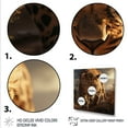 thumbnail image 3 of Designart "Wild Leopard at Sunset I" Animals Wall Art - Modern Brown Leopard Entryway Wall Art, 3 of 6