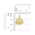 thumbnail image 4 of 14k Yellow Gold, Small Angel On A Cloud Laser Engraved Light Weight Pendant Charm 15mm, 4 of 4