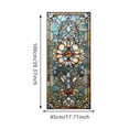 thumbnail image 2 of 3D Stained Glass Window Film, Geometric Decorative Window Privacy Film for Bathroom,Front Door,Home, Sun Blocking Heat Control,Static Cling, 17.7"x39.4", 2 of 5