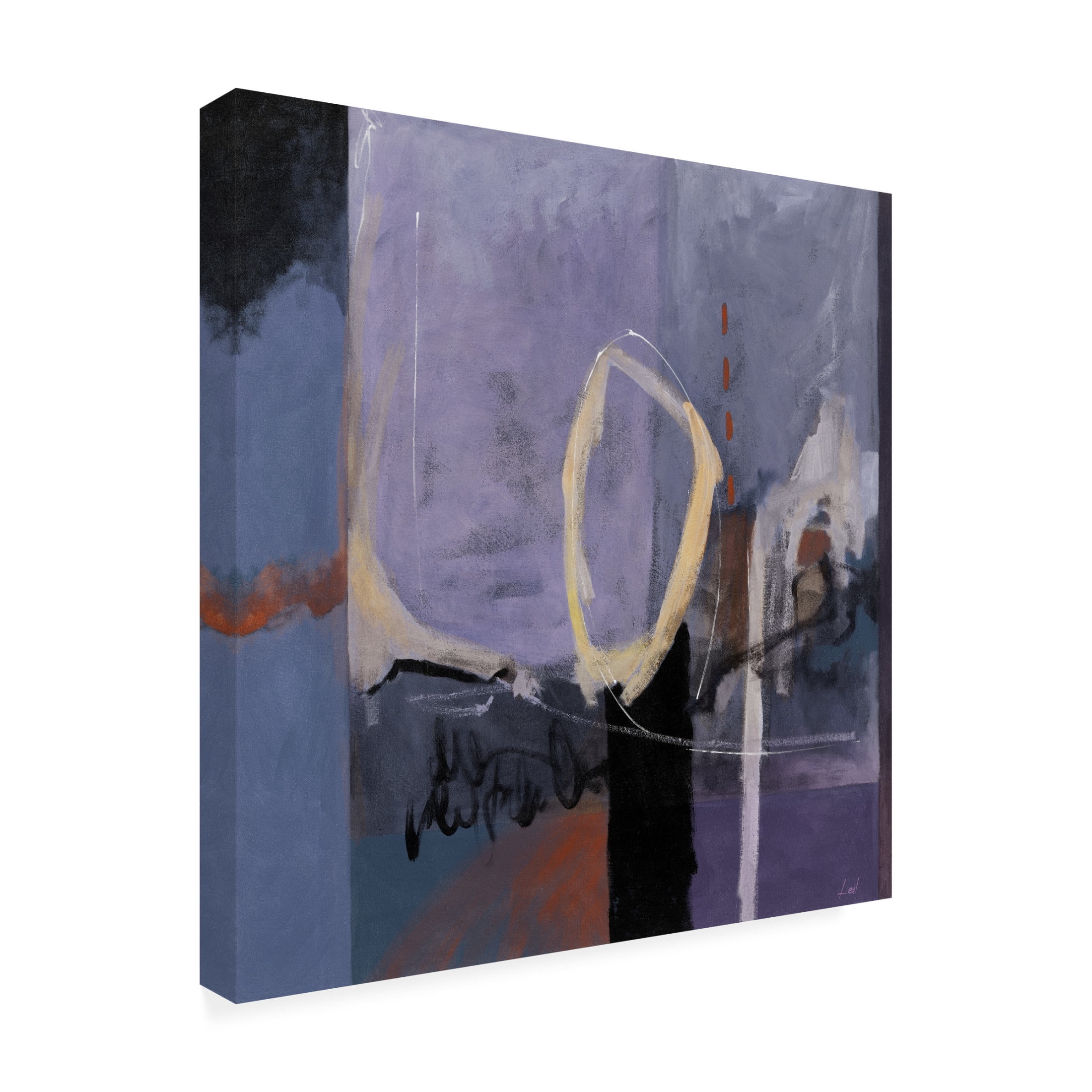 Canvas Wall Art - Pablo Esteban 'Loop Hole' Wall Art for Living Room, Bedroom, or Office Décor by Trademark Fine Art - 18 x 18 Inches