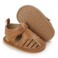 thumbnail image 3 of adviicd Baby Shoes Boy 12-18 Months Baby Sandals Girl 6-12 Months Baby Girls Boys Sandals 0-24 Months Toddler Summer Baby Shoes Non-Slip Rubber Sole, Walking Shoes Brown 4, 3 of 9