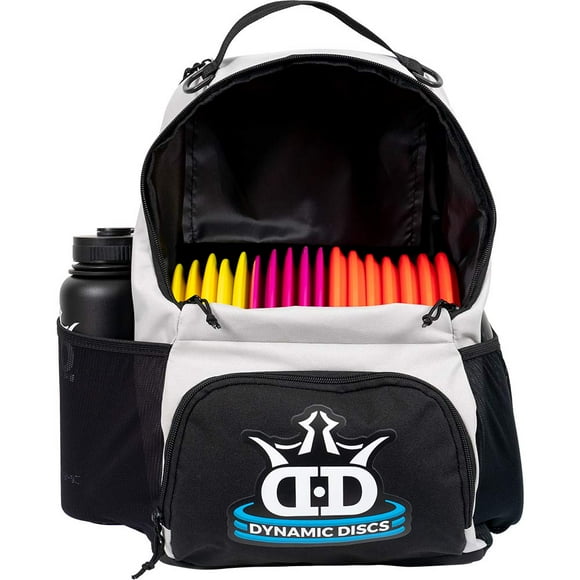 Dynamic Discs Cadet Disc Golf Backpack Gray/Black Frisbee Disc Golf Bag with 17+ Disc Capacity Introductory Disc Golf Backpack Lightweight and Durable Discs NOT Included