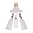 thumbnail image 1 of E27 Splitter 220V 3A Lamp Bulb Socket Converter Conversion Extender E27 Bulb Light Adapter Improvement Plastic Portable Holder Warehouse Accessory 1 to 3, 1 of 7