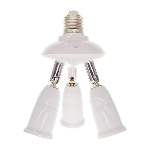E27 Splitter 220V 3A Lamp Bulb Socket Converter Conversion Extender E27 Bulb Light Adapter Improvement Plastic Portable Holder Warehouse Accessory 1 to 3