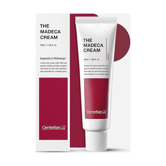 Centellian 24 Madeca Cream, 1.7 fl oz – Korean Skincare Moisturizer for Soothing, Even Tone, Acne-Prone & Sensitive Skin