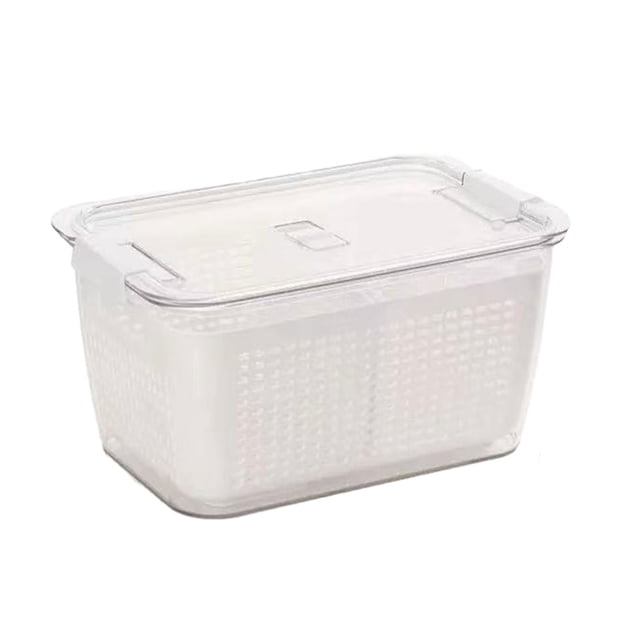 keepw Durable And Stylish Fridge Storage Boxes For Fashionable Kitchen Clean And Tidy Kitchen Storage Containers Icient white L