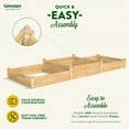 thumbnail image 2 of Greenes Fence Tall Tiers 4' x 12' x 10-14" (3/4" Thick) Premium Cedar Raised Garden Bed, 2 of 8